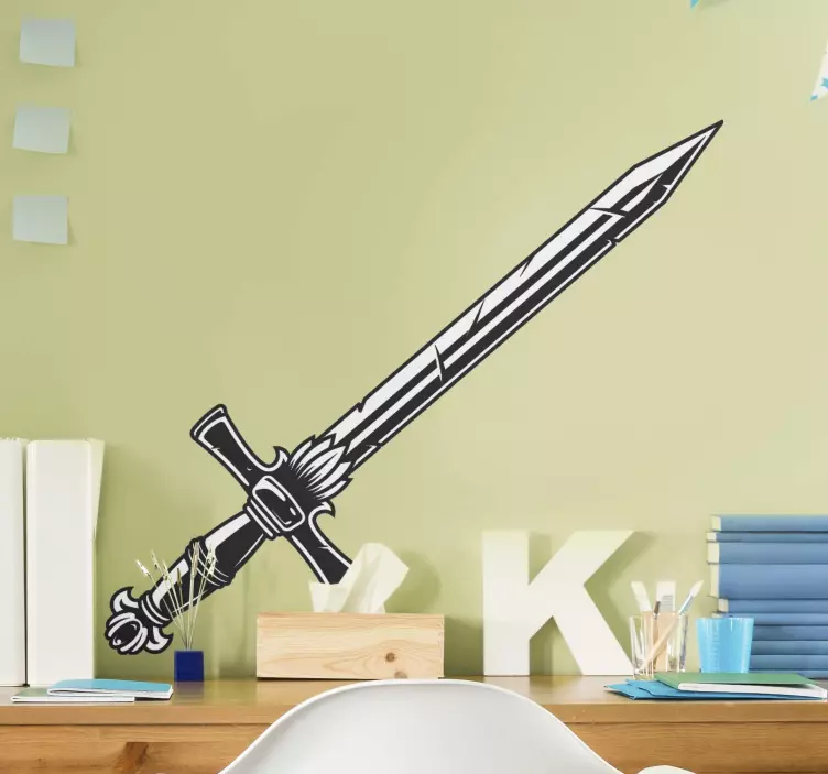 Wall sticker fantasy sword design - TenStickers