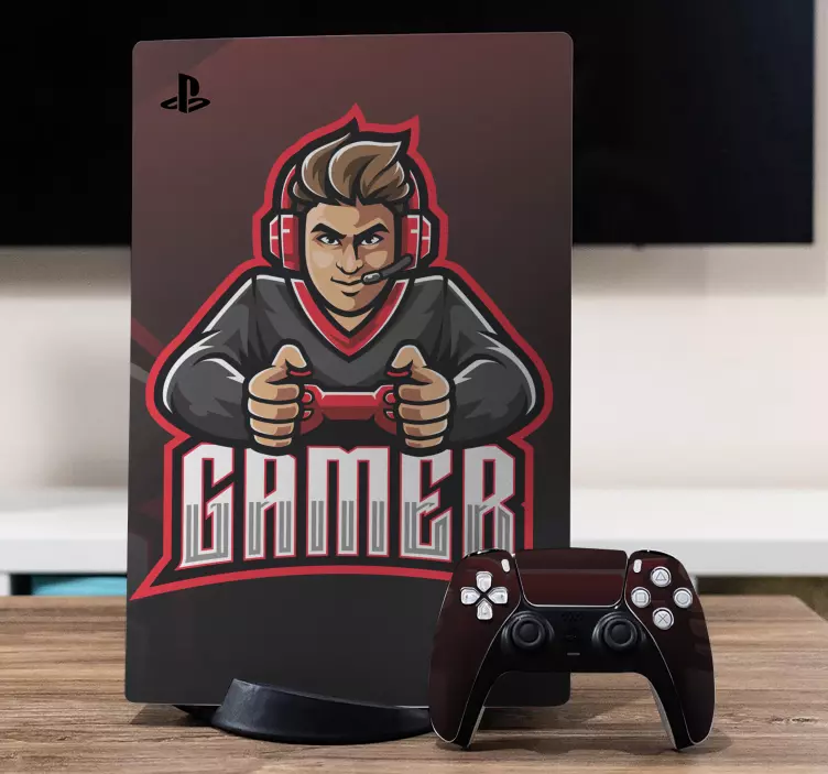 Wall sticker gamer character - TenStickers
