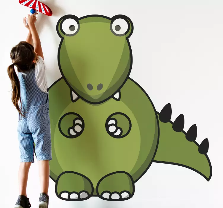 Wall stickers for kid cheerful dinosaur character - TenStickers