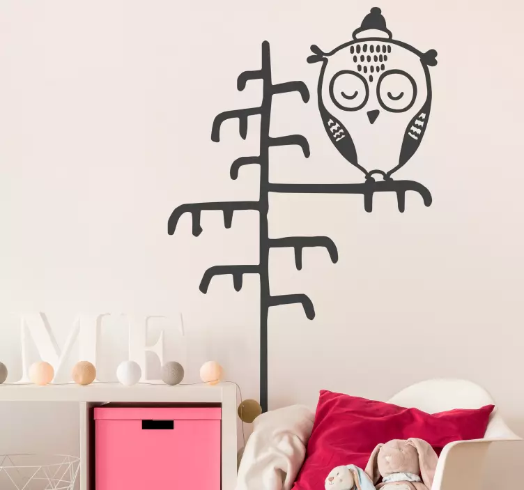 Wall stickers for kid owl tree decor - TenStickers