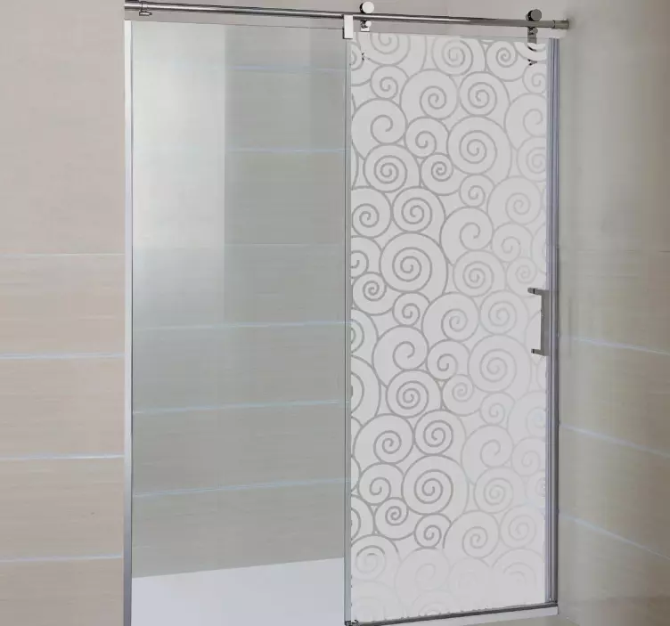 Waves Shower Sticker - TenStickers