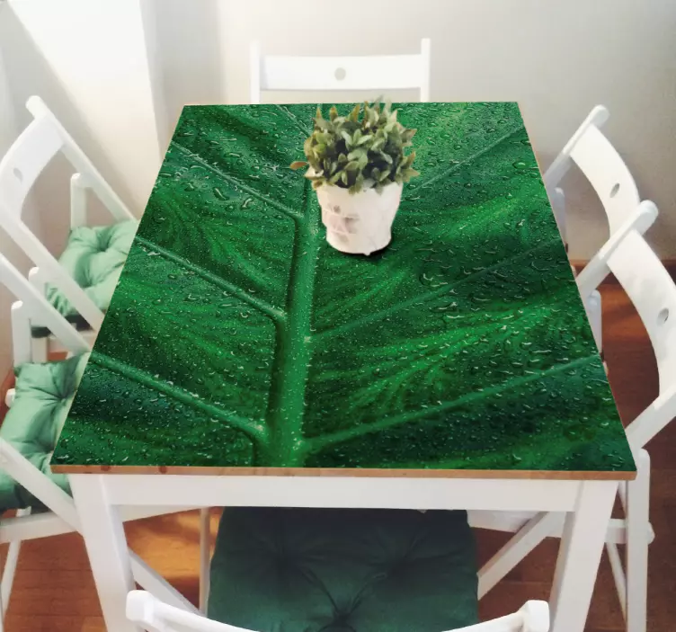 Wet leaf furniture sticker - TenStickers