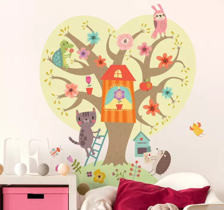 Whimsical Tree Landscape wall stickers for kid - TenStickers