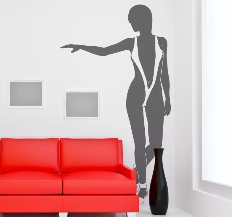 Woman in Trikini Erotic Decal - TenStickers