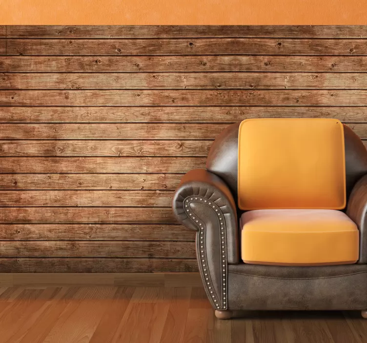 Wooden Slates Wall Sticker - TenStickers