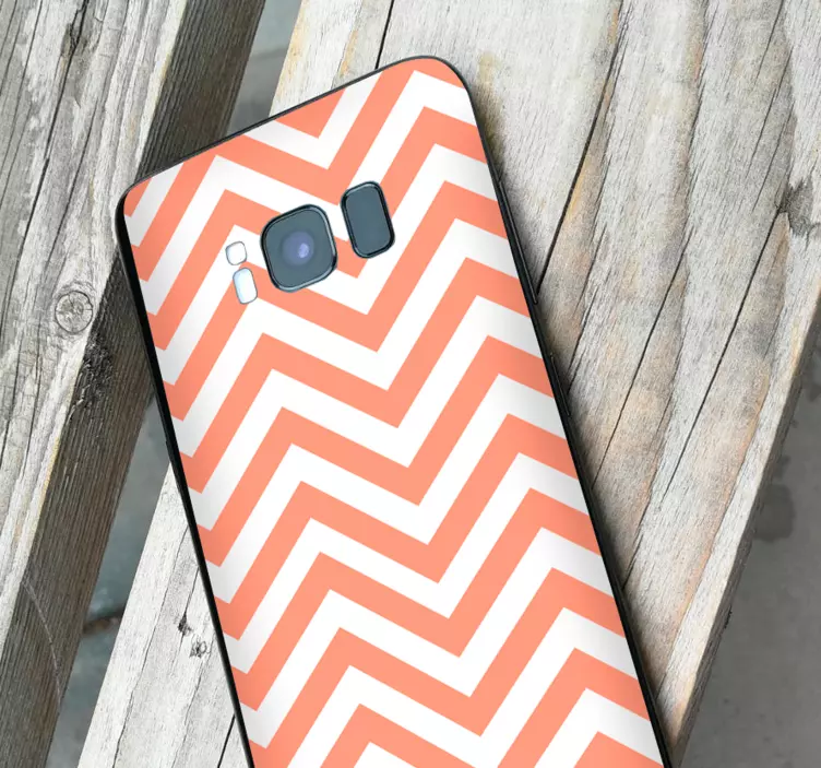 Zigzag Samsung phone sticker - TenStickers
