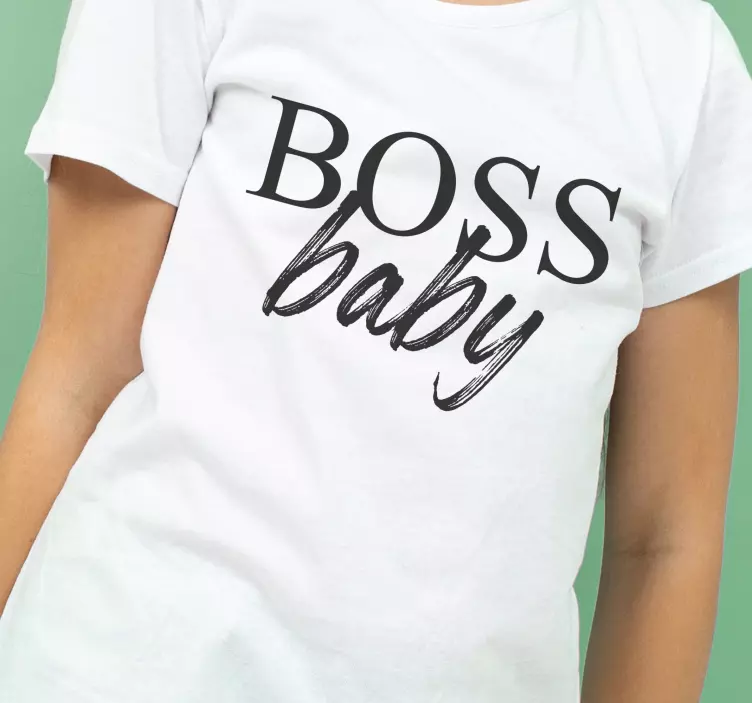 Boss lady and baby shirt Mother daughter shirt - TenStickers