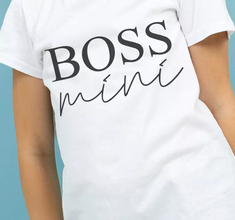Boss man and baby shirt Father and son shirt - TenStickers
