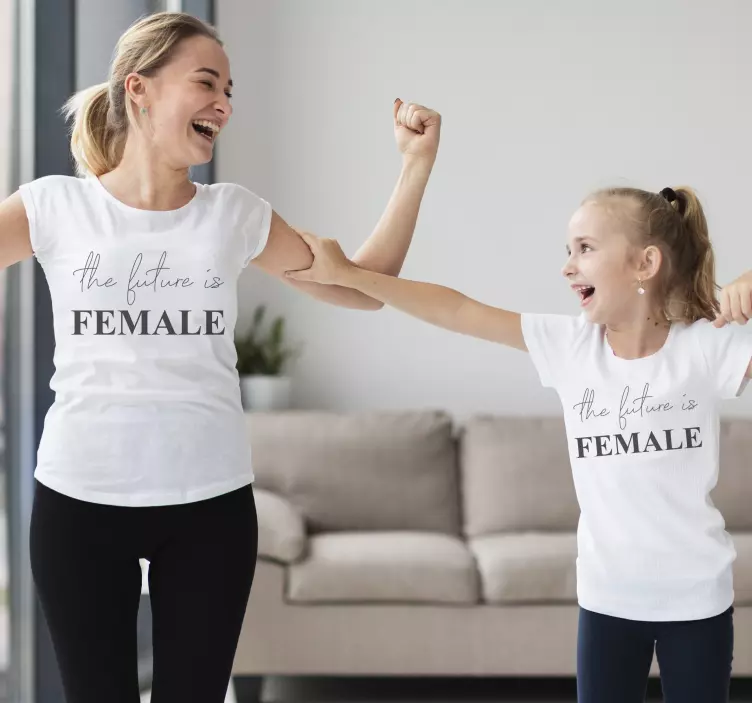 Future is female shirt Mother daughter shirt - TenStickers