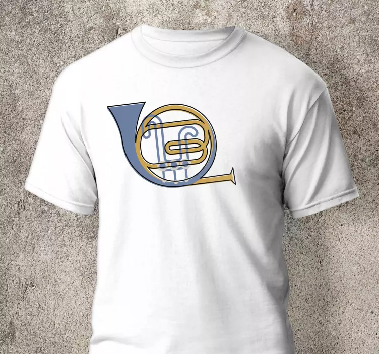 Musical Horn Symbol t-shirt - TenStickers
