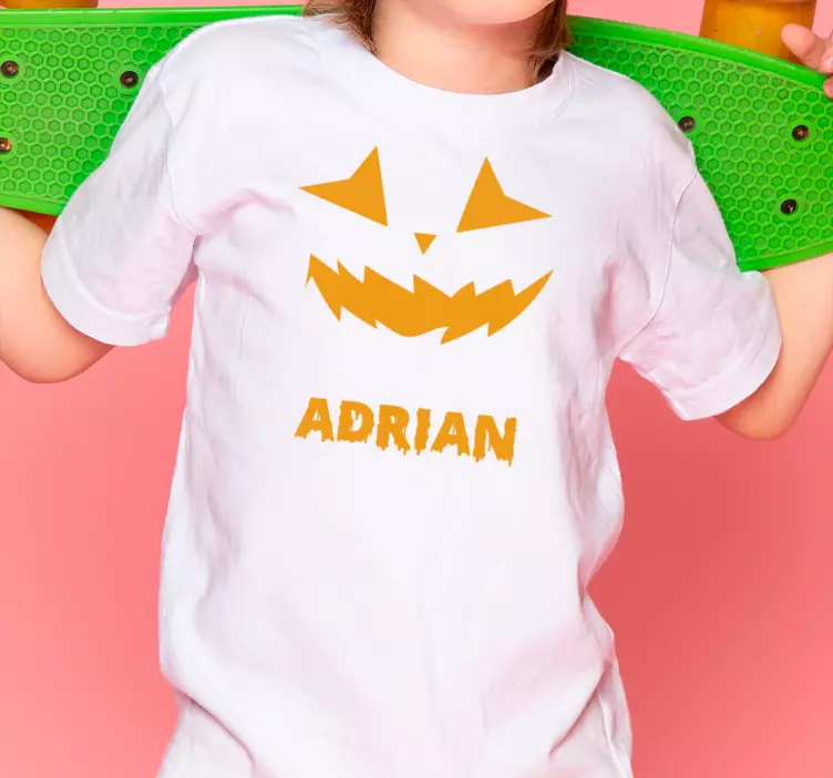 Custom pumpkin design Halloween shirt - TenStickers
