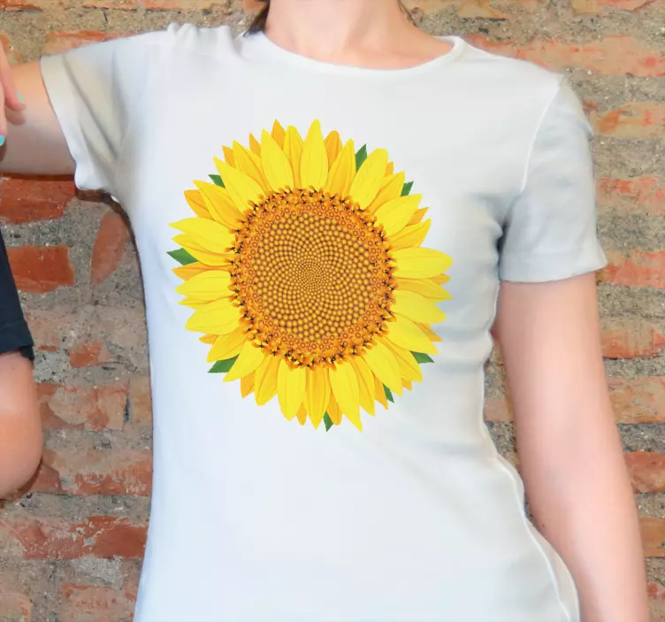 Vibrant sunflower t-shirt - TenStickers