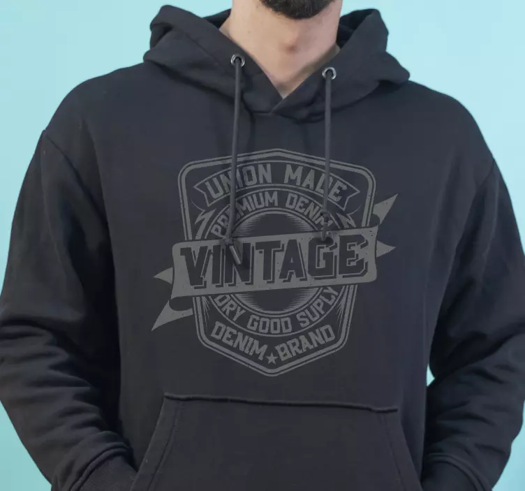Vintage union male hoodie - TenStickers