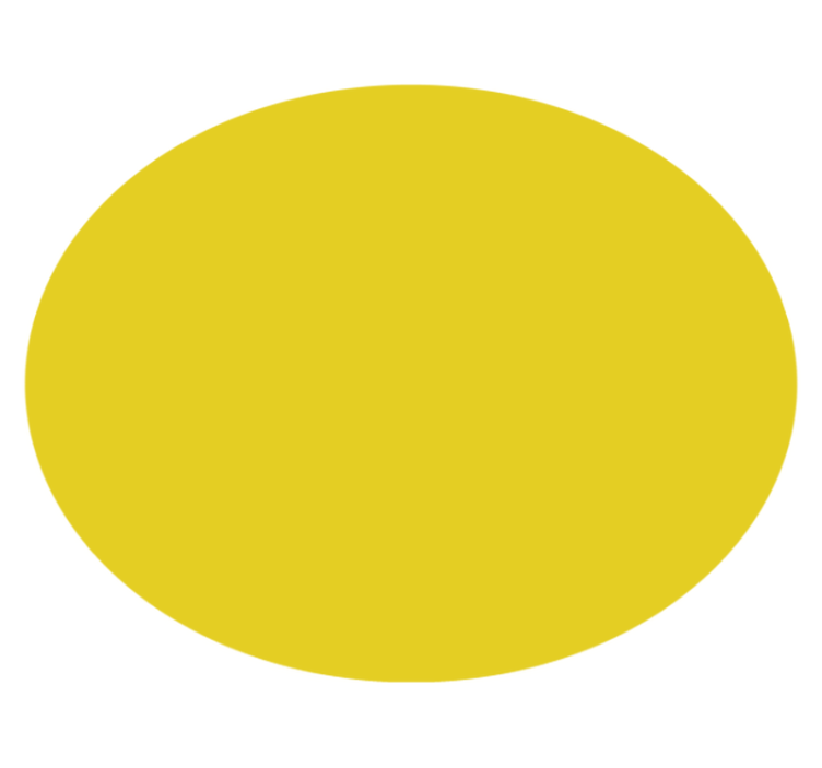 Round design yellow vinyl rug - TenStickers