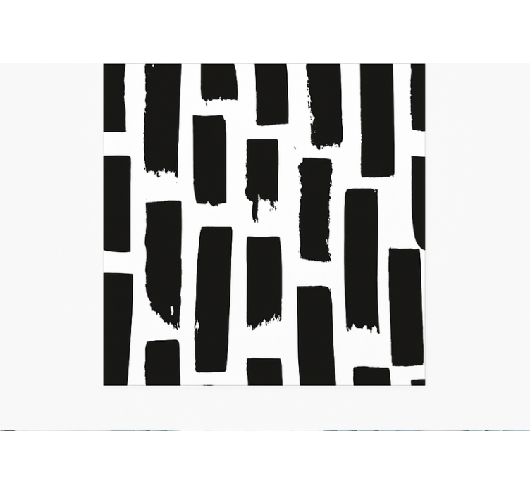 Modern paint strokes square vinyl rug - TenStickers