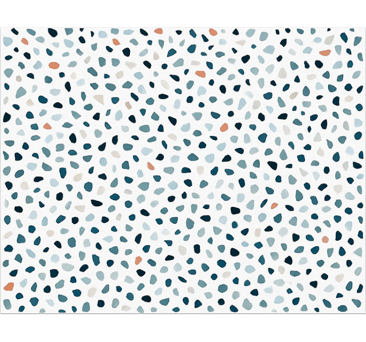 Small colorfull stones kitchen vinyl rug - TenStickers