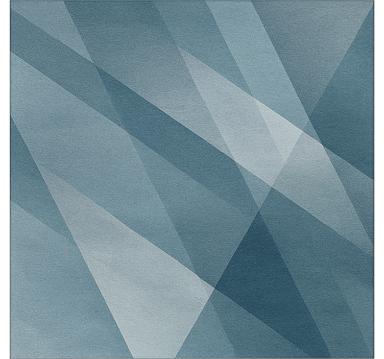 Abstract Geometric Gradient dining room vinyl rug - TenStickers