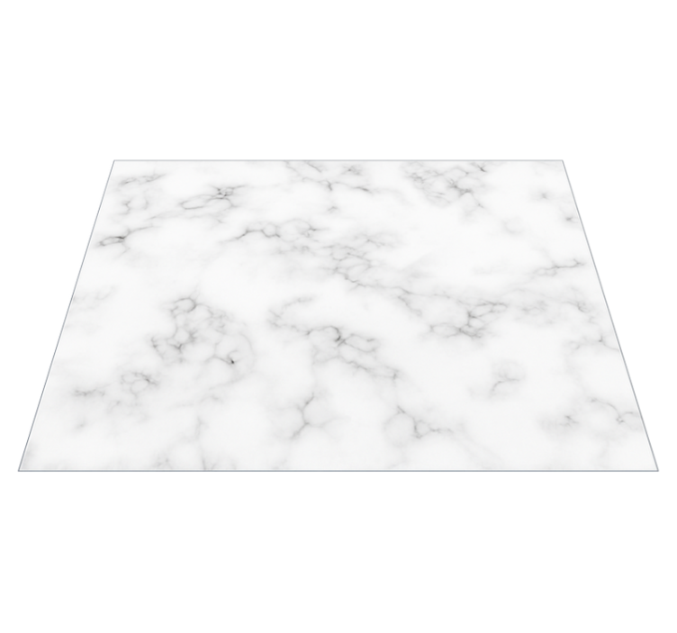 Kitchen vinyl rug with simple marble design - TenStickers