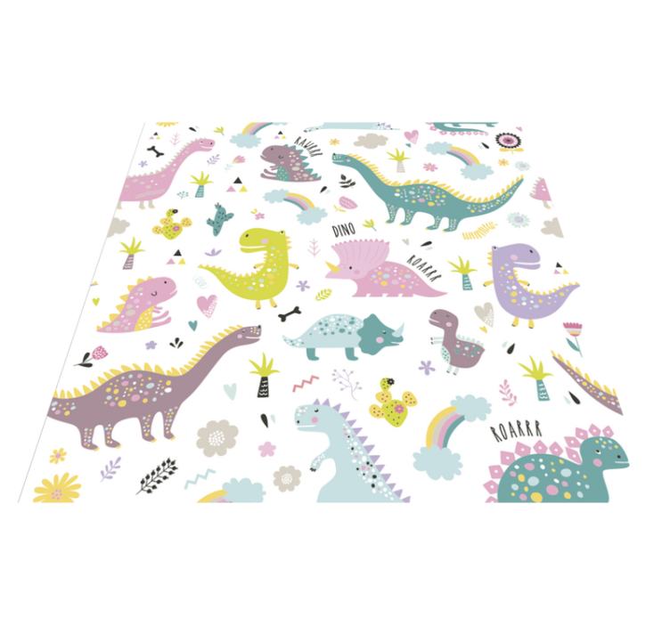 Dinosaur animal vinyl rug - TenStickers