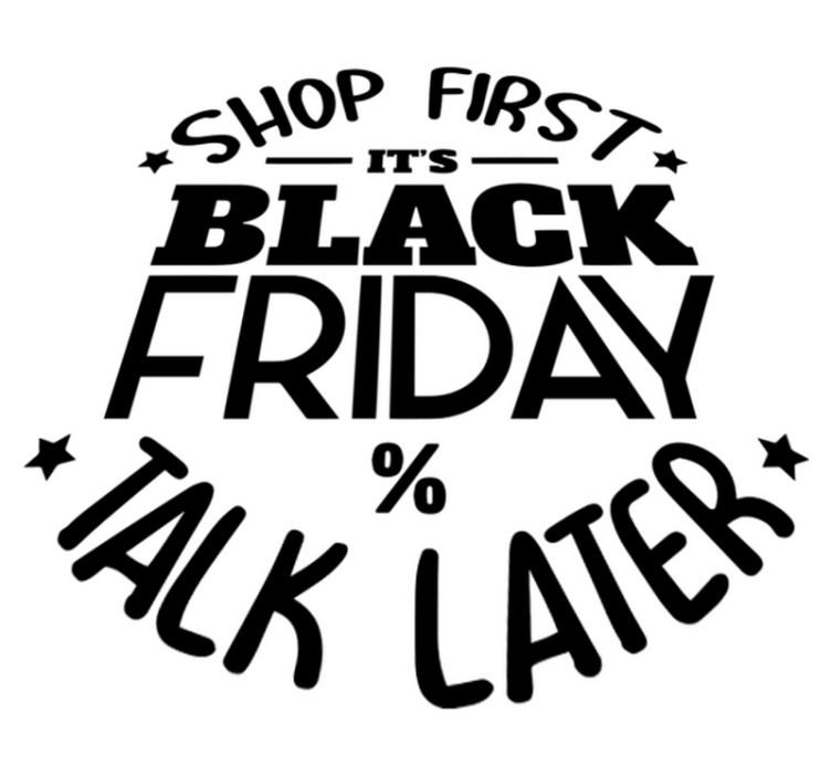 Black friday vinyl rug, buy now, discuss later - TenStickers