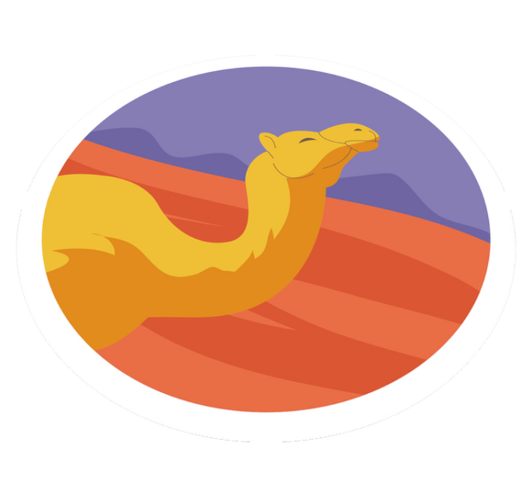 Animal vinyl rug desert animal - TenStickers