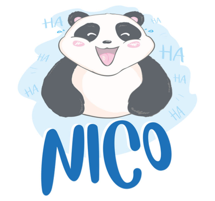 Animal vinyl rug baby panda surprise - TenStickers