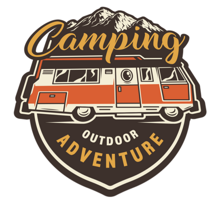 Floral vinyl rug for motorhome camping adventure - TenStickers