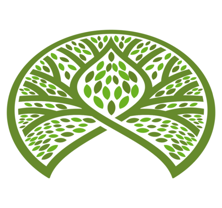 Floral vinyl rug with leafy nature design - TenStickers