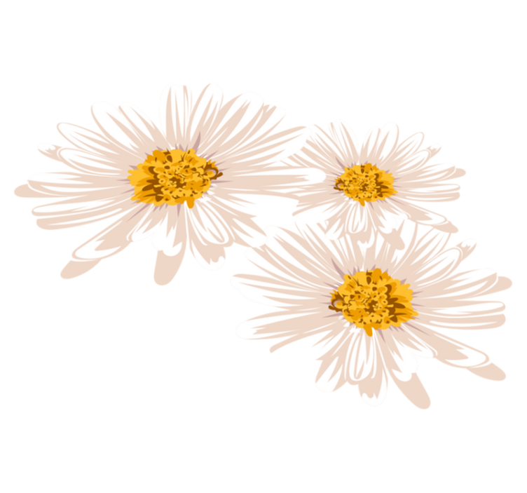 Charming floral arrangement floral vinyl rug - TenStickers