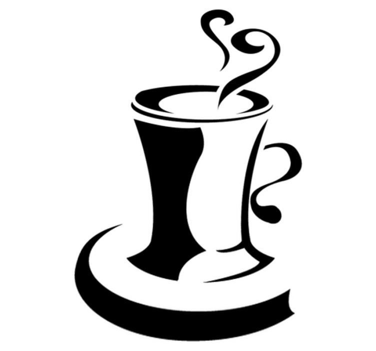 Kitchen vinyl rug coffee with love - TenStickers