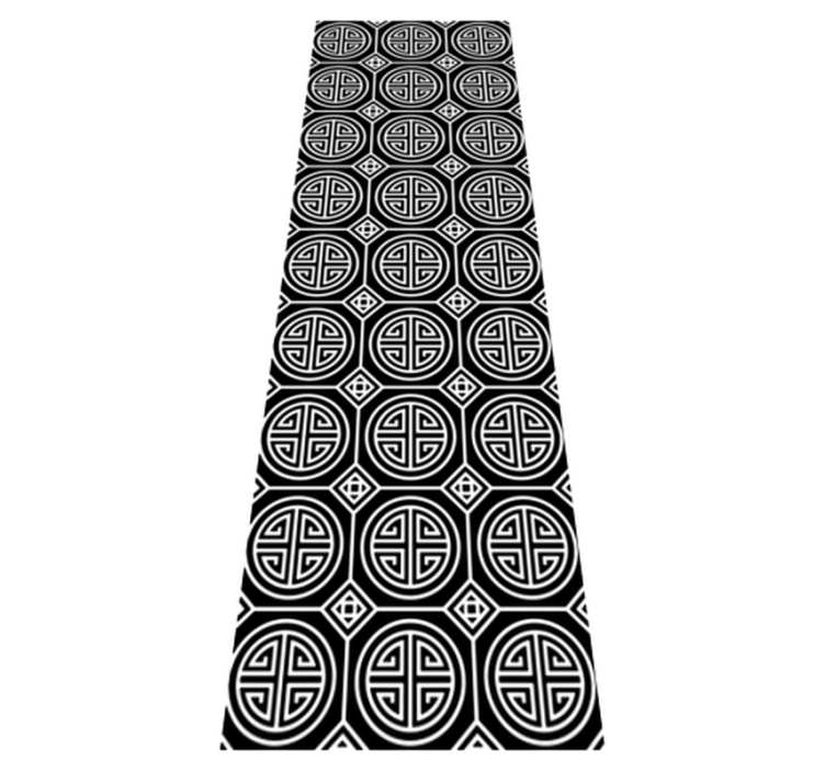 Bathroom vinyl rug japanese minimalism - TenStickers