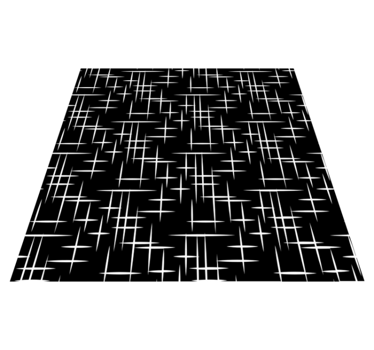 Bathroom vinyl rug with contemporary stripes - TenStickers