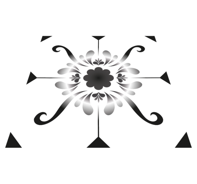 Bathroom vinyl rug with tile design pattern - TenStickers