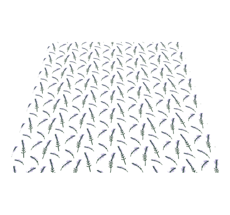 Flower rug lavender pattern - TenStickers