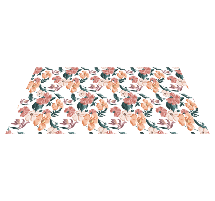 Flower rug blooming pattern design - TenStickers