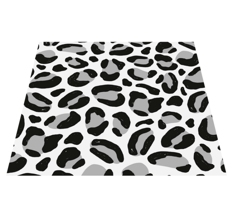 Animal print vinyl rug leopard fur design - TenStickers