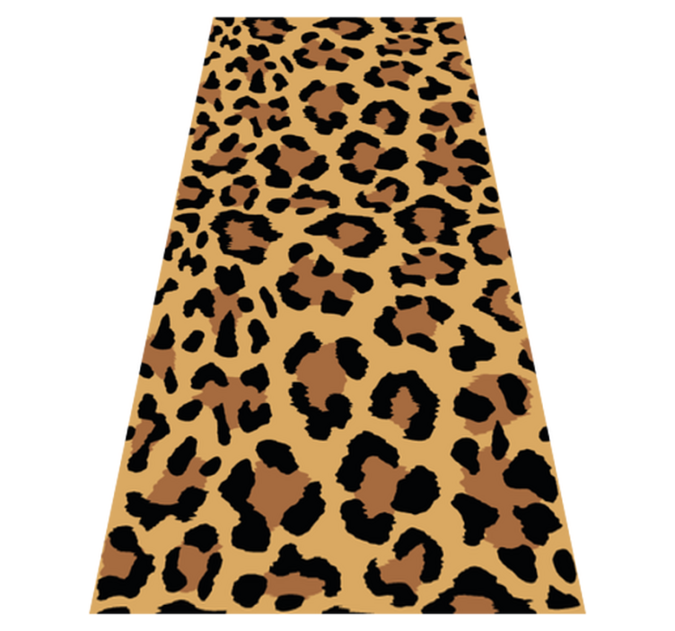 Panther print animal print vinyl rug - TenStickers