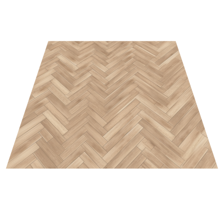 Bedroom vinyl rug in light wood finish - TenStickers