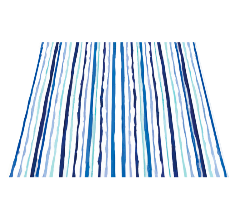 Bedroom vinyl rug with light vertical lines - TenStickers