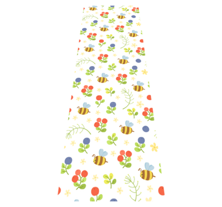 Cute design baby bees bedroom vinyl rug - TenStickers