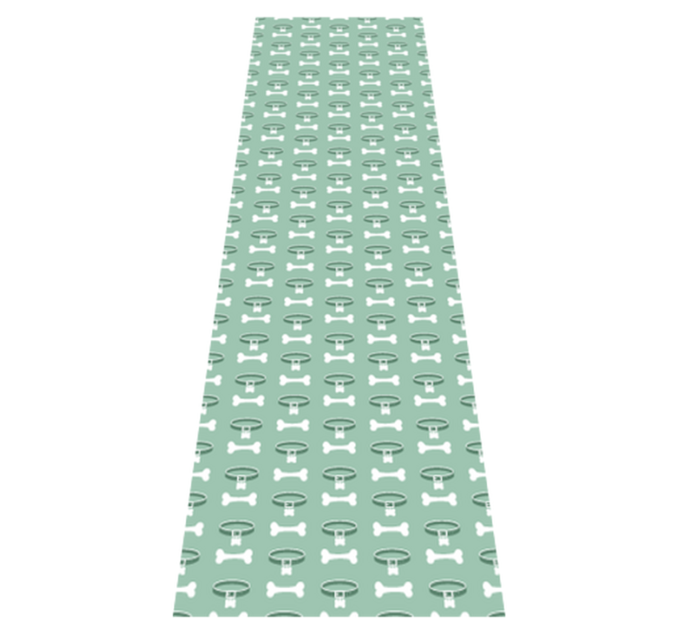 Bedroom vinyl rug with an incredibly vibrant dog pattern - TenStickers
