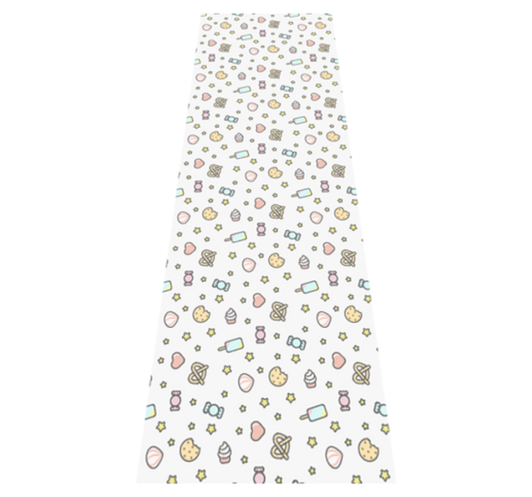 Cute babies snacks bedroom vinyl rug - TenStickers