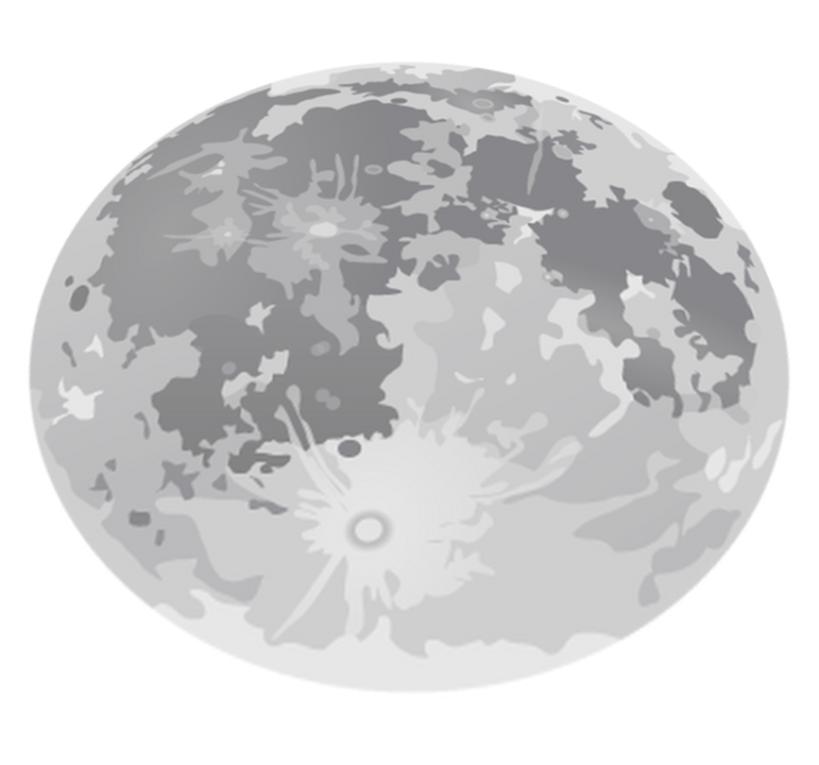 Kids vinyl rug full moon design - TenStickers