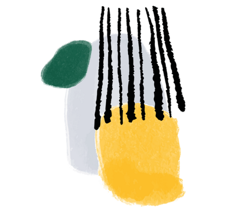 Bedroom vinyl rug rianning abstract design - TenStickers