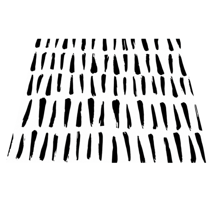 Bathroom vinyl rug with irregular stripes pattern - TenStickers