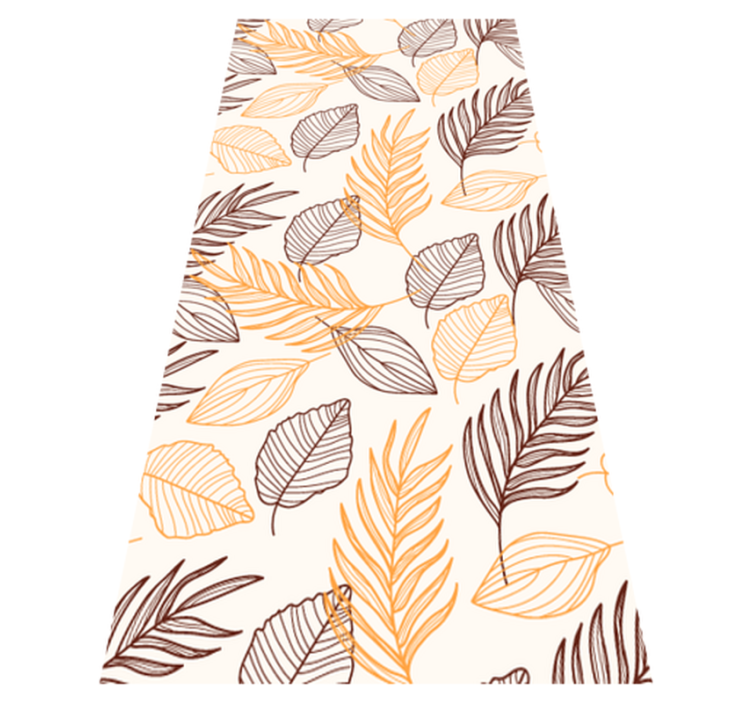 Bathroom vinyl rug in golden cereal design - TenStickers