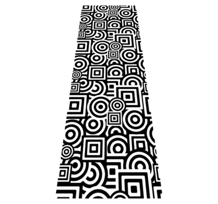 Bathroom vinyl rug concentric decorative vinyl - TenStickers