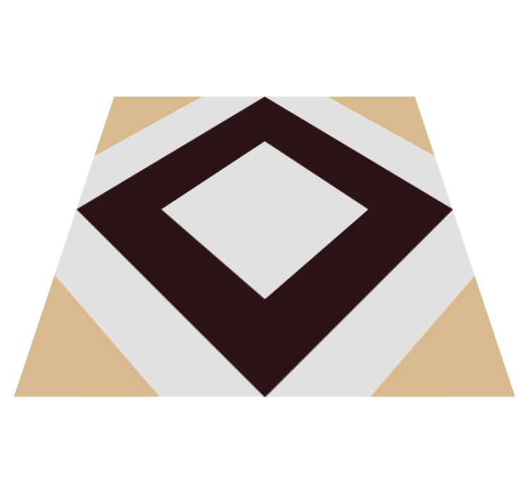 Squared vintage cement pattern bathroom vinyl rug - TenStickers