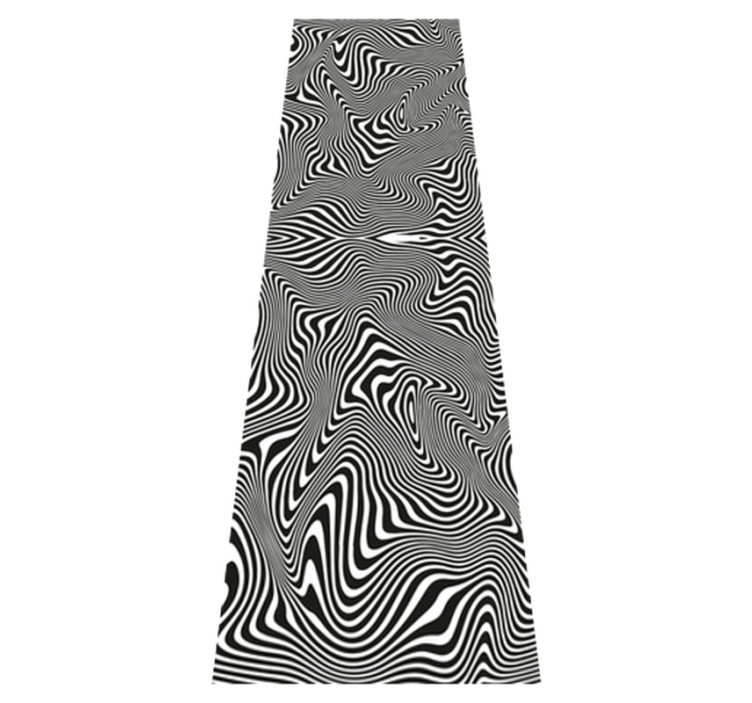 Bathroom vinyl rug zebra 3d effect mat - TenStickers