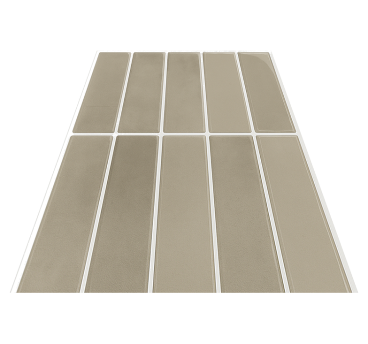Linear stone natural bathroom vinyl rug - TenStickers